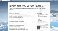 Desktop Screenshot of ideiasnobresversospobres.blogspot.com