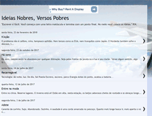 Tablet Screenshot of ideiasnobresversospobres.blogspot.com