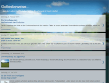 Tablet Screenshot of gottesbeweise.blogspot.com