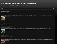 Tablet Screenshot of newmusclecar.blogspot.com