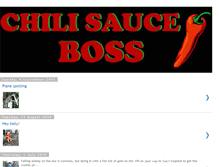 Tablet Screenshot of chilisauceboss.blogspot.com