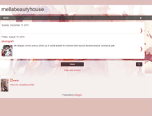 Tablet Screenshot of mellabeautyhouse.blogspot.com