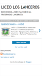 Mobile Screenshot of liceoloslanceros.blogspot.com