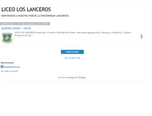 Tablet Screenshot of liceoloslanceros.blogspot.com