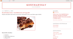 Desktop Screenshot of konyhanyelv.blogspot.com