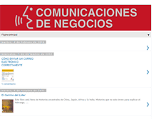 Tablet Screenshot of comunicacionesdenegocios.blogspot.com