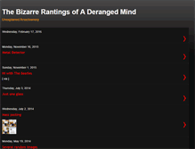 Tablet Screenshot of bizarrerantings.blogspot.com