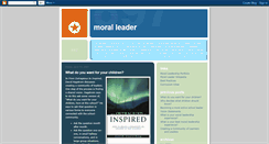 Desktop Screenshot of moralleader.blogspot.com