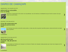 Tablet Screenshot of diariodecamacari.blogspot.com