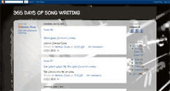 Desktop Screenshot of 365songproject.blogspot.com