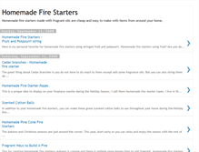 Tablet Screenshot of homemadefirestarters.blogspot.com