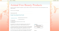 Desktop Screenshot of animalfreebeauty.blogspot.com