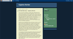 Desktop Screenshot of capatrex-reviews.blogspot.com