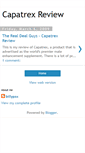 Mobile Screenshot of capatrex-reviews.blogspot.com