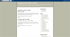 Desktop Screenshot of personaltrainernyc-clientc.blogspot.com