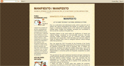 Desktop Screenshot of manifiestosalvemospatrimonioperu.blogspot.com