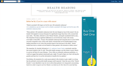 Desktop Screenshot of healthreading.blogspot.com