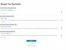 Tablet Screenshot of drupalfordummies.blogspot.com