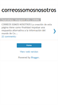 Mobile Screenshot of correossomosnosotros.blogspot.com