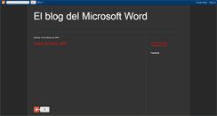 Desktop Screenshot of elblogdelmicrosoftword.blogspot.com