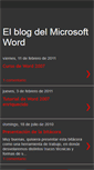 Mobile Screenshot of elblogdelmicrosoftword.blogspot.com