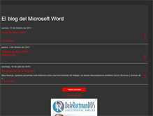 Tablet Screenshot of elblogdelmicrosoftword.blogspot.com