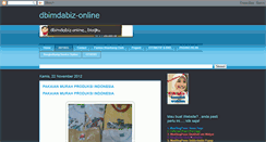 Desktop Screenshot of dbimdabiz-online.blogspot.com