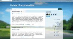 Desktop Screenshot of christianrevivalministries.blogspot.com