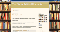 Desktop Screenshot of dismalpoliticaleconomist.blogspot.com