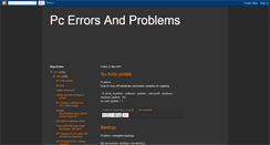 Desktop Screenshot of pcerrorsandproblems.blogspot.com