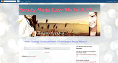 Desktop Screenshot of beautymadeeasyinandout.blogspot.com