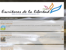 Tablet Screenshot of escritoresdelalibertad.blogspot.com