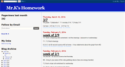 Desktop Screenshot of kaczynskihomework.blogspot.com