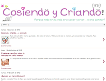 Tablet Screenshot of cosiendoycriando.blogspot.com