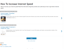 Tablet Screenshot of increasespeedofinternet.blogspot.com