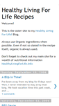 Mobile Screenshot of healthylivingrecipes.blogspot.com