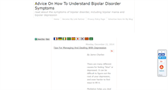 Desktop Screenshot of fewbipolardisordersymptoms.blogspot.com