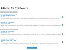 Tablet Screenshot of preschooleractivities.blogspot.com
