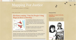 Desktop Screenshot of mappingforjustice.blogspot.com
