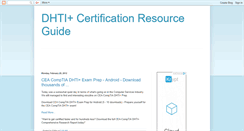 Desktop Screenshot of dhti-resource-guide.blogspot.com
