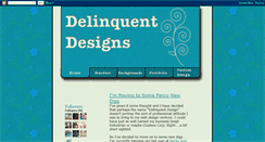 Desktop Screenshot of delinquentdesigns.blogspot.com