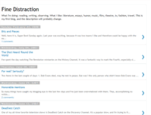 Tablet Screenshot of finedistraction.blogspot.com