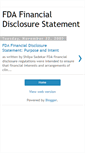 Mobile Screenshot of fdafinancialdisclosurestatement.blogspot.com