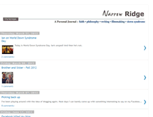 Tablet Screenshot of narrowridge.blogspot.com
