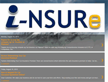 Tablet Screenshot of i-nsure.blogspot.com