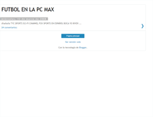 Tablet Screenshot of futbolenlapcmax.blogspot.com