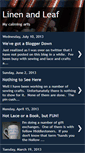 Mobile Screenshot of linenandleaf.blogspot.com