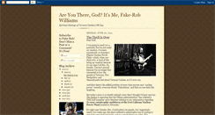 Desktop Screenshot of fakerobwilliams.blogspot.com