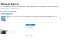 Tablet Screenshot of dollhousetutorials.blogspot.com