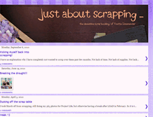 Tablet Screenshot of justaboutscrapping.blogspot.com